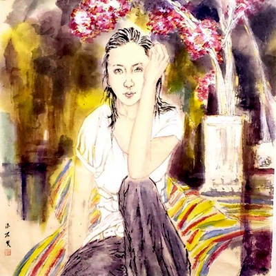 都市情调 唯美浪漫——胡清菘人物画赏析