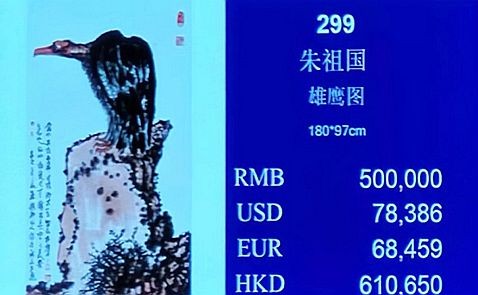 为何逆势上扬？专家解读著名画家朱祖国《鹰石图》价值的背后