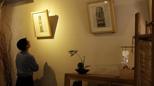 “连·莲”--宋洋佛像水墨系列画作在香积寺·清心和雅展出